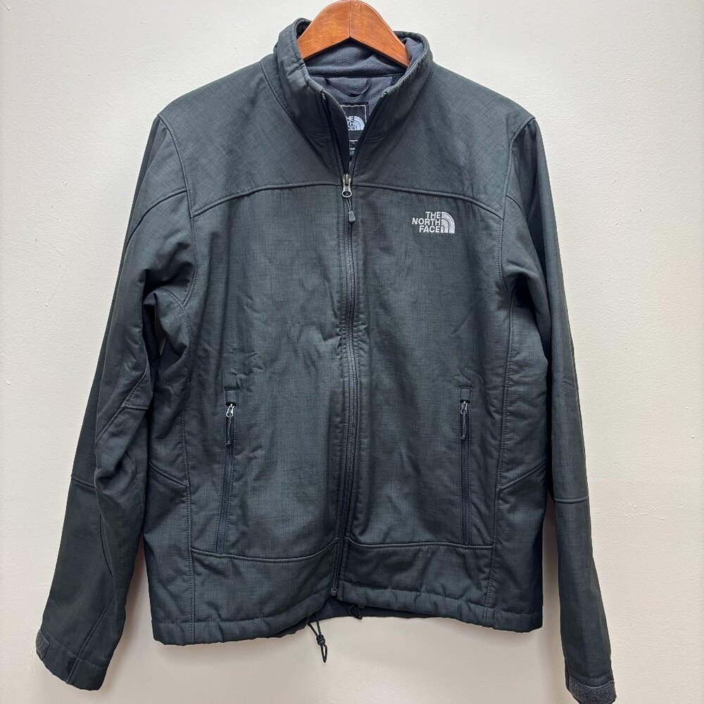 The North Face Apex Chromium Fleece Lined Full Zip Jacket Dark Gray Men's